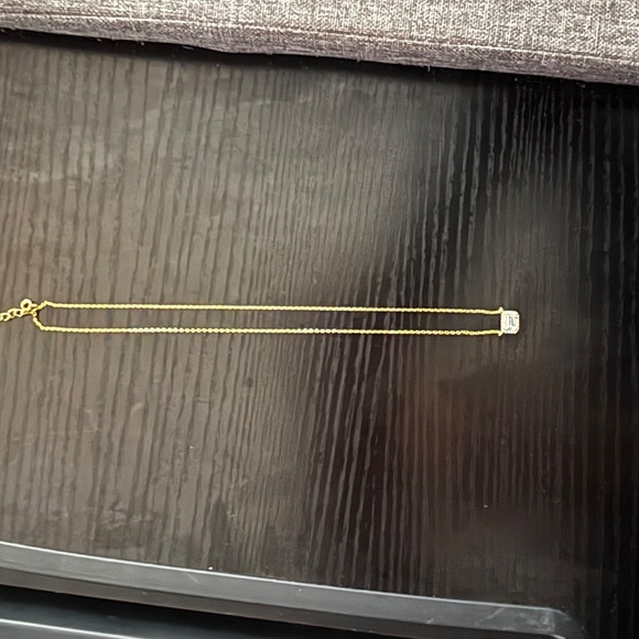 Adina Eden Pace Outline Solitaire Pendant Necklace - Picture 4 of 6